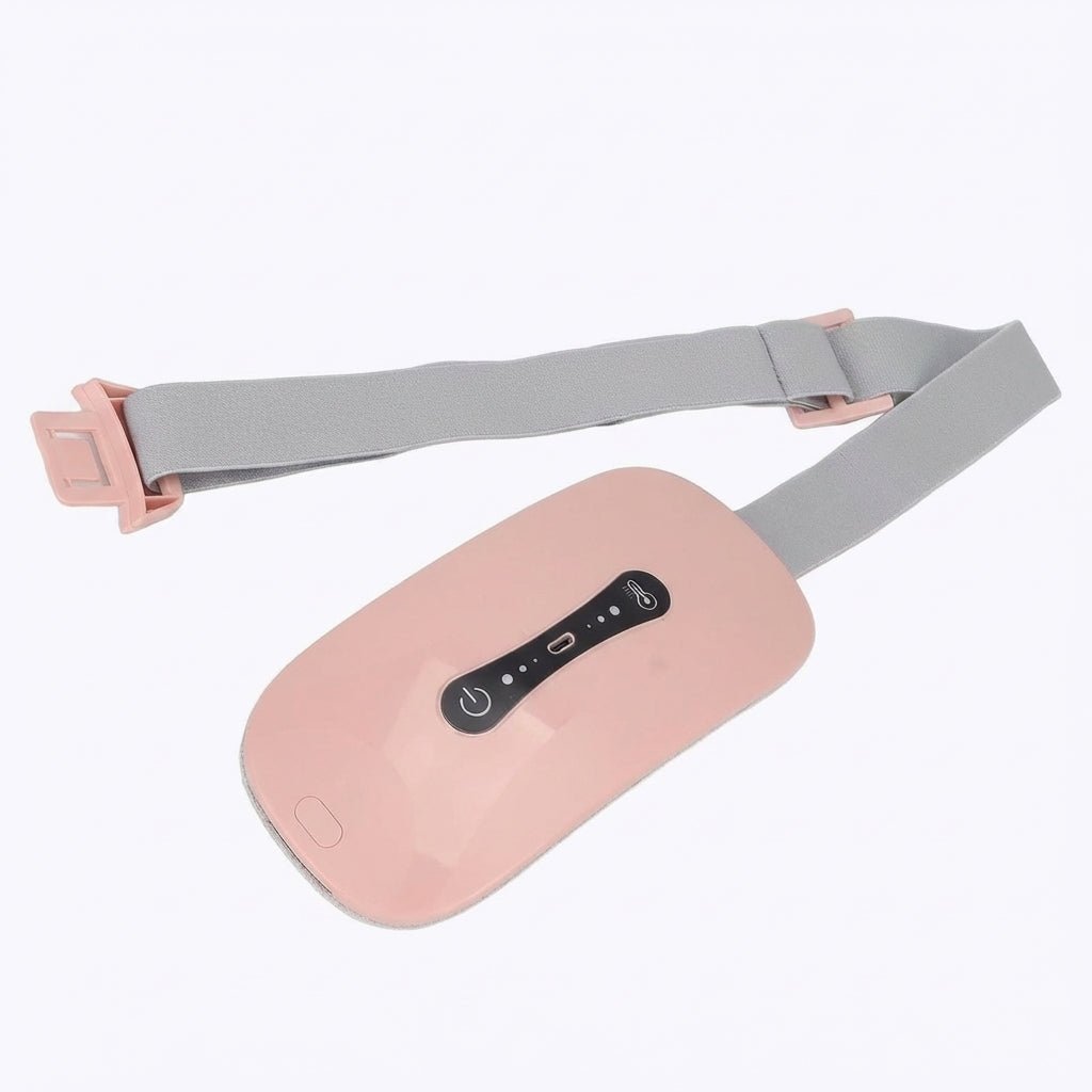 Smertelindrende varmepude, periodevarmebelte og massasjeapparat for menstruasjonskramper med 3 varmenivåer og 3 massasjemetoder for kvinner - AVABeauty.no