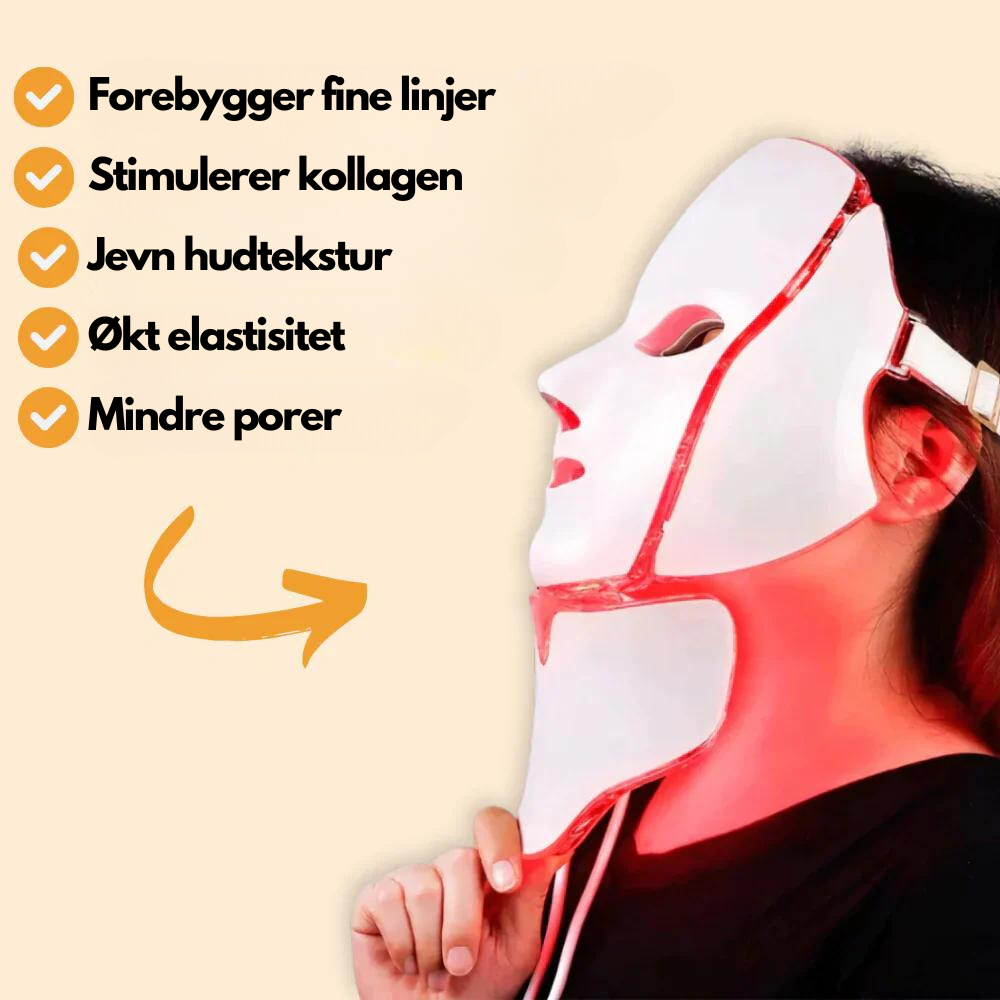 LED Lysterapi Ansiktsmaske