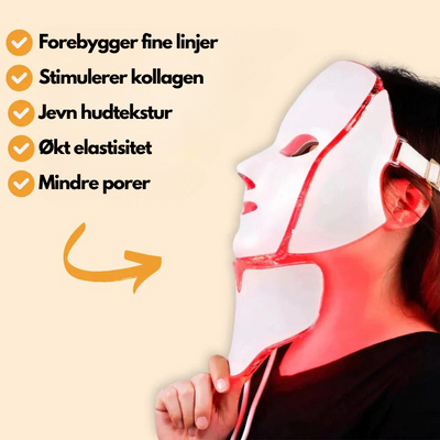 LED Lysterapi Ansiktsmaske