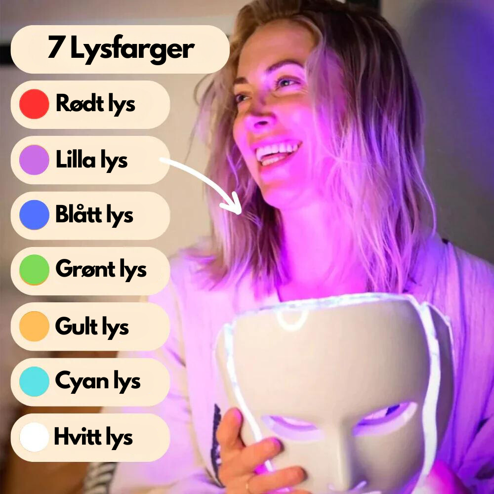 LED Lysterapi Ansiktsmaske