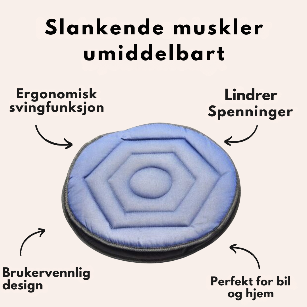 SpinComfort™ – Svingpute for bil og seng (Svart)