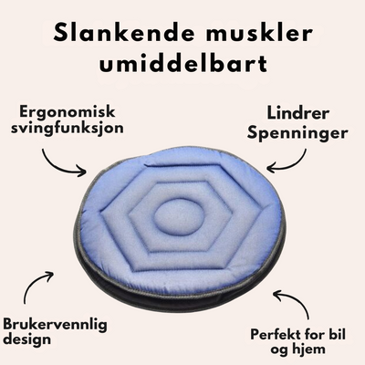 SpinComfort™ – Svingpute for bil og seng (Svart)