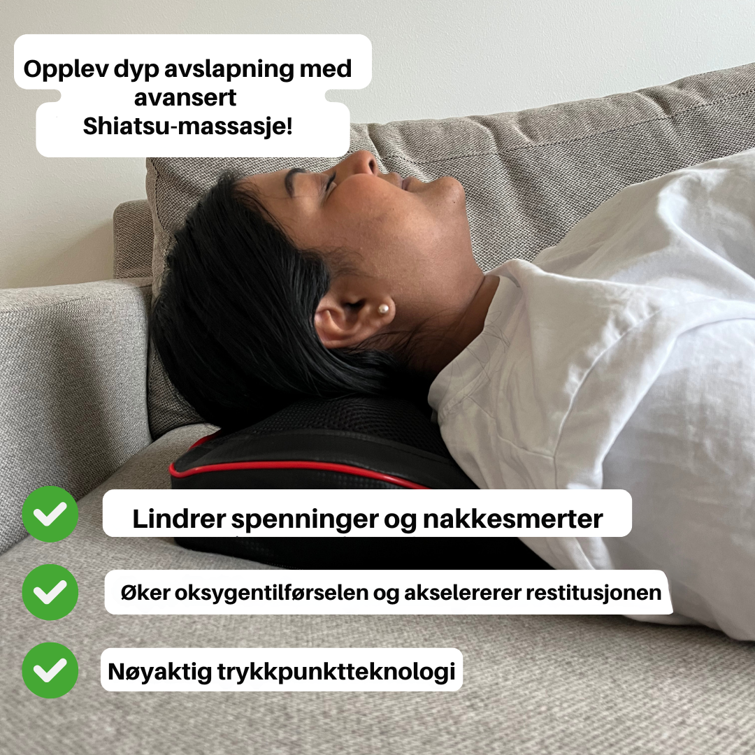 HeatFlow™ – Massasjepute med varme og vibrasjon