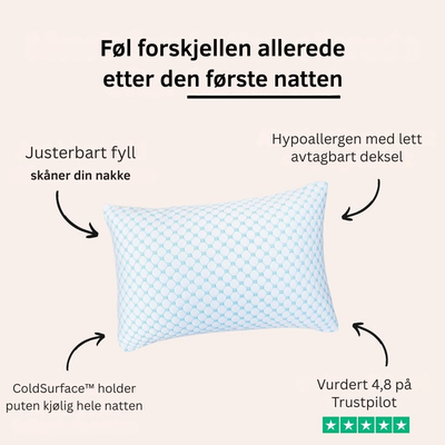 ComfortPillow 2.0 – Den justerbare hodeputen (PAKKETILBUD 2 STK.)