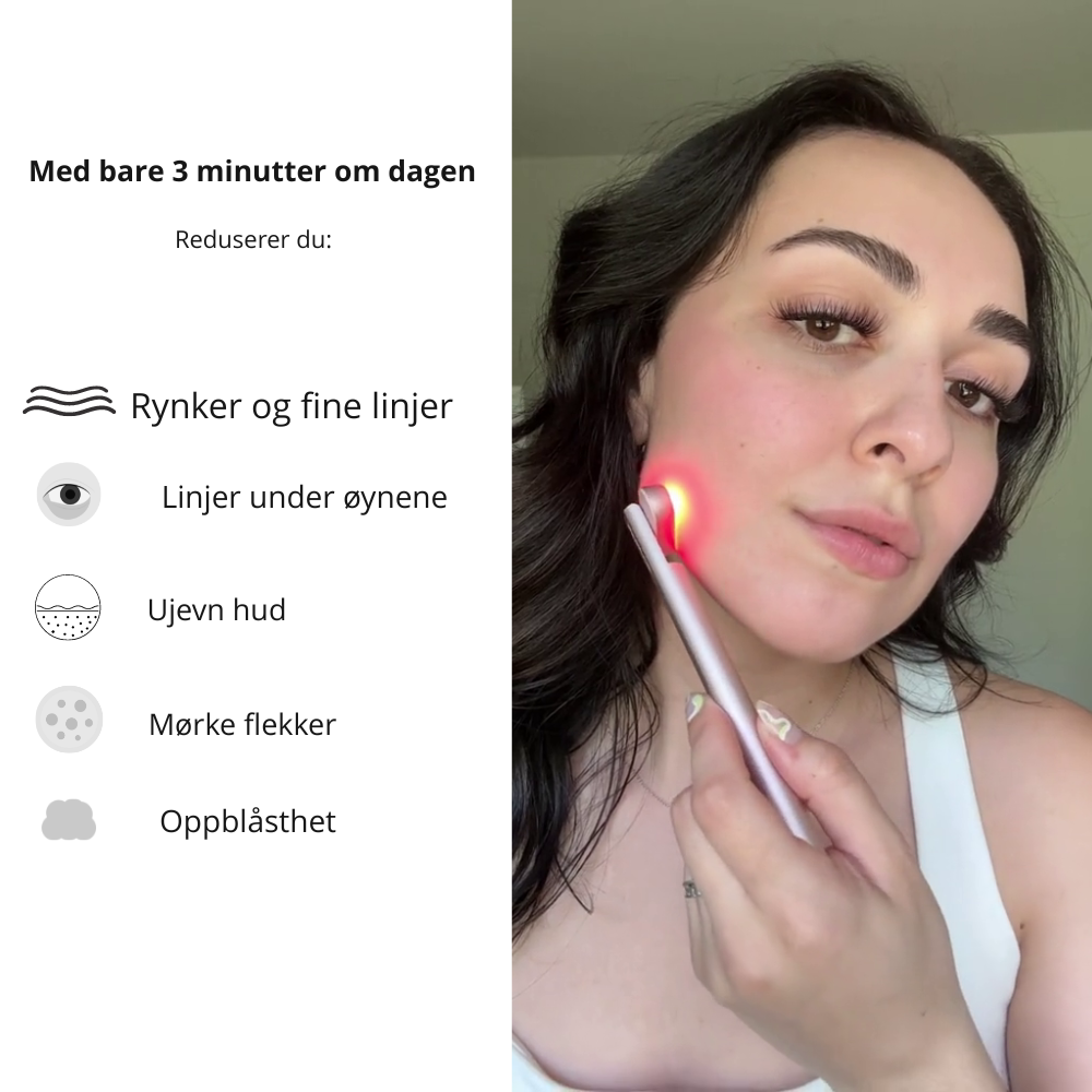 SkinPro 2.0 – 4-i-1 hudpleiestav med rødt lysterapi (+Gratis serum)