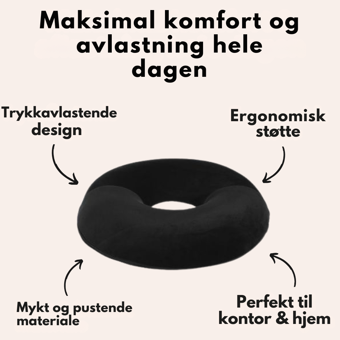 ComfortRing™ – Halebenspute med hull i midten
