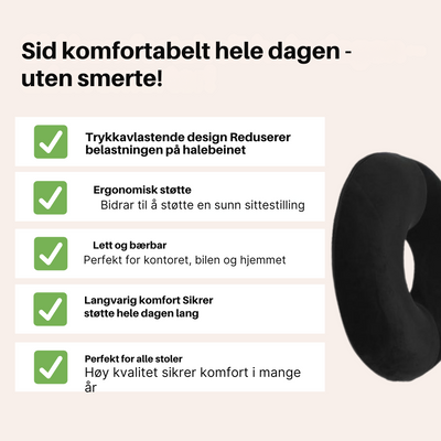 ComfortRing™ – Halebenspute med hull i midten