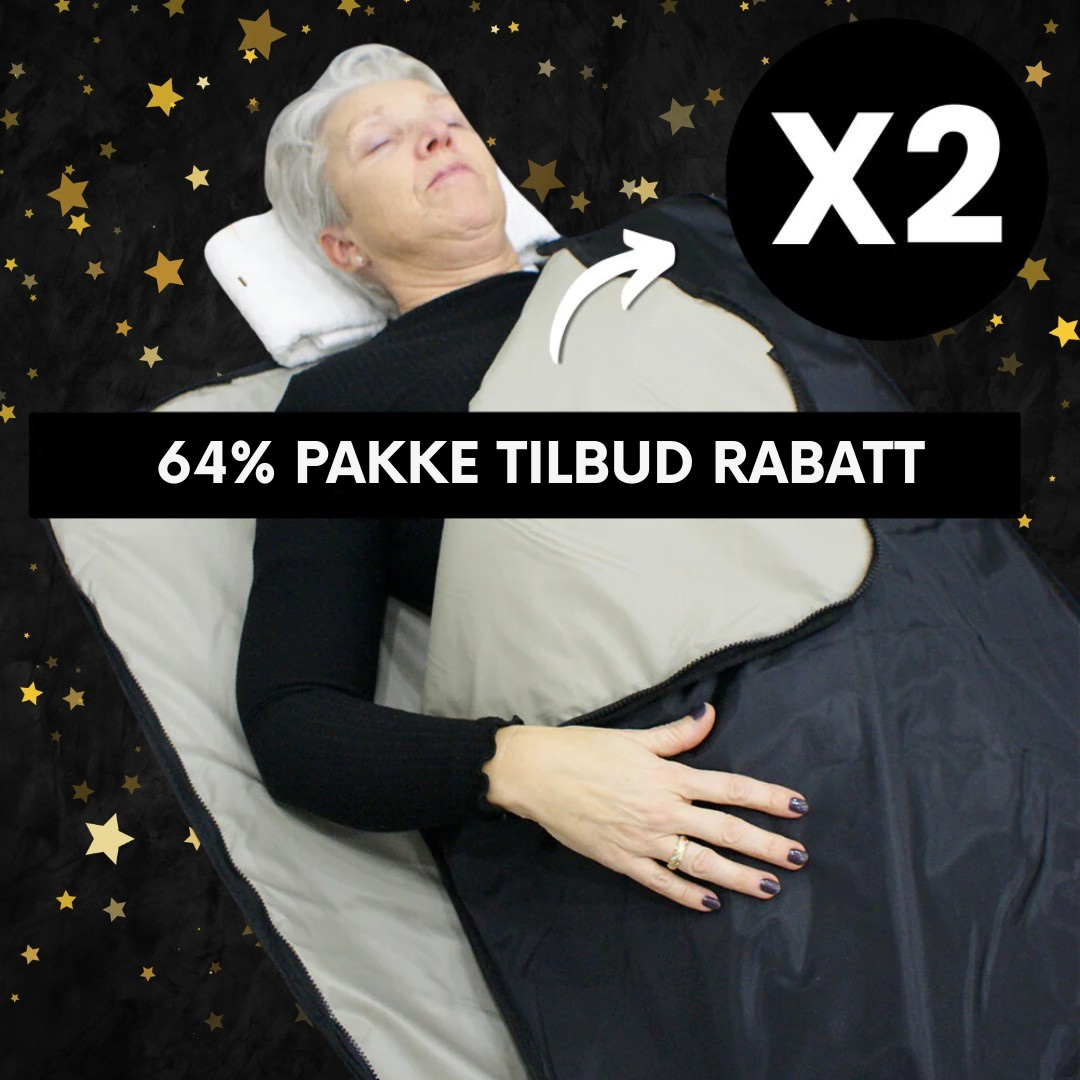 Infrarødt saunateppe med 2 soner (PAKKETILBUD 2 STK.)