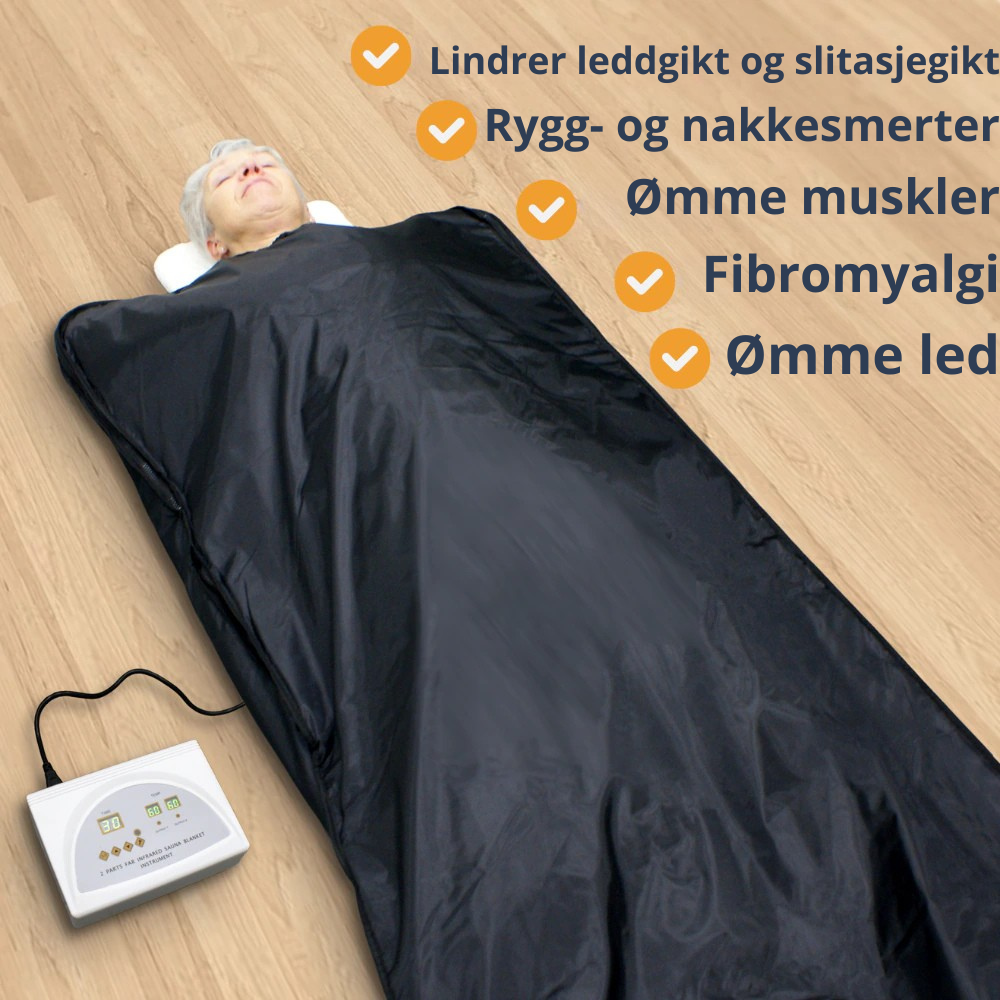 Infrarødt saunateppe med 2 soner (PAKKETILBUD 2 STK.)