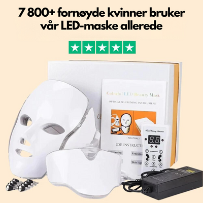 LED Lysterapi Ansiktsmaske