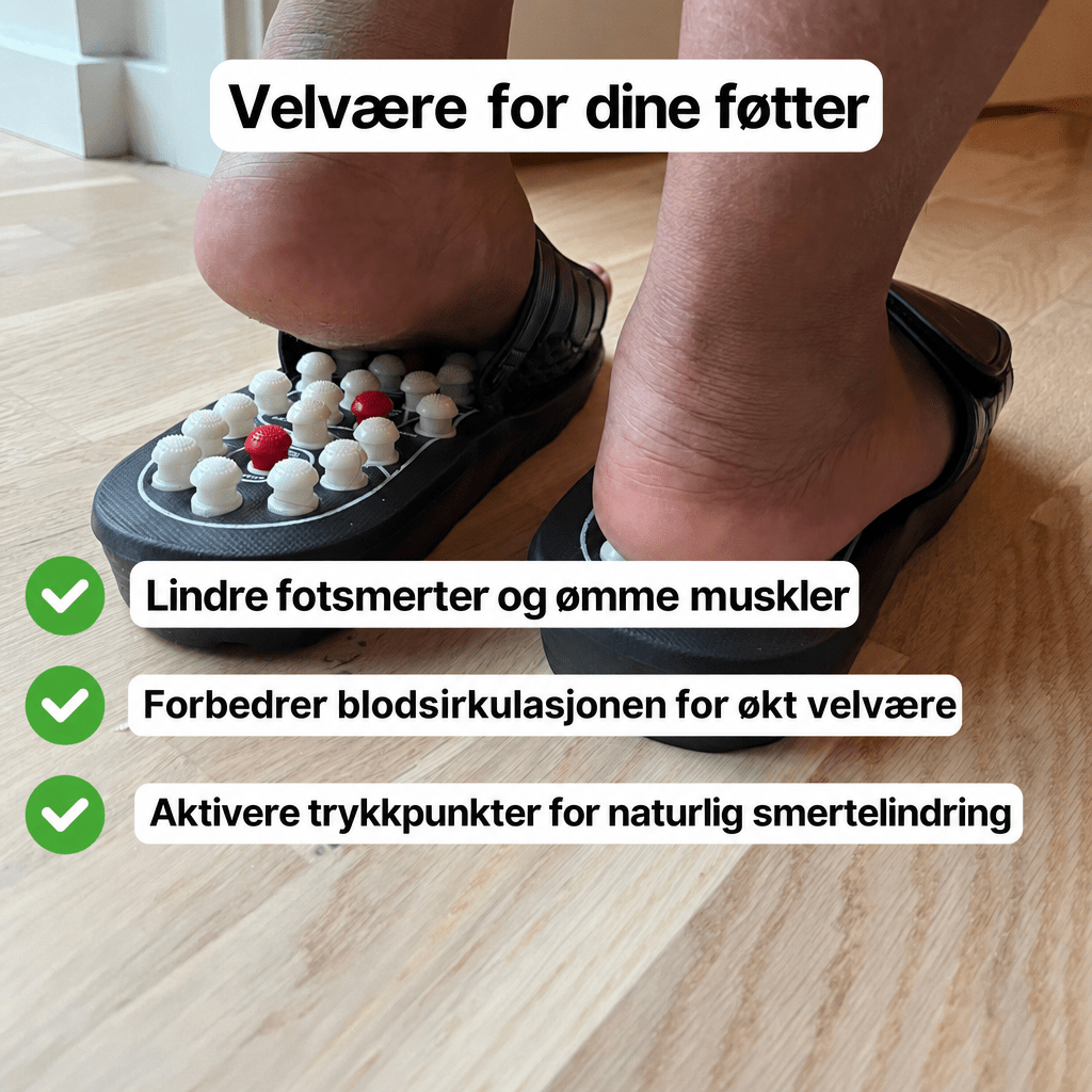 AcuFeet™ – Akupunktur, komfort og velvære i én smart sandal - AVABeauty.no