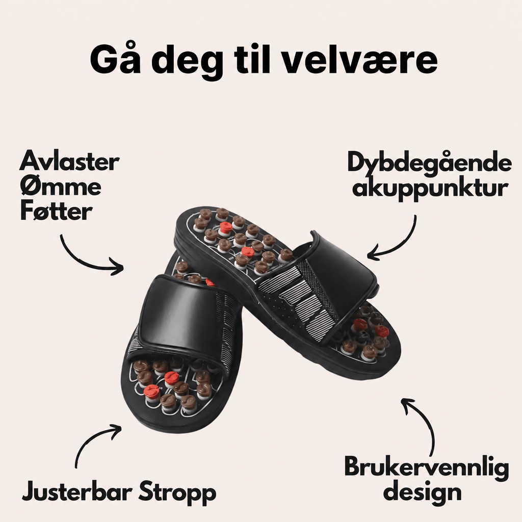 AcuFeet™ – Akupunktur, komfort og velvære i én smart sandal - AVABeauty.no