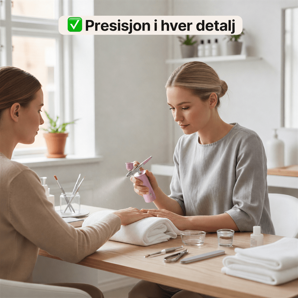 Airbrush – Bærbart kompressorsett - AVABeauty.no