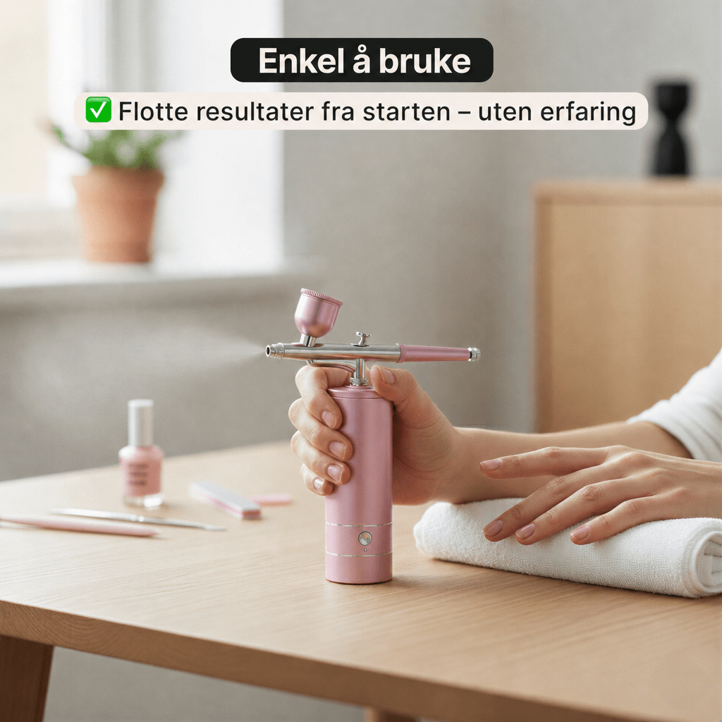 Airbrush – Bærbart kompressorsett - AVABeauty.no