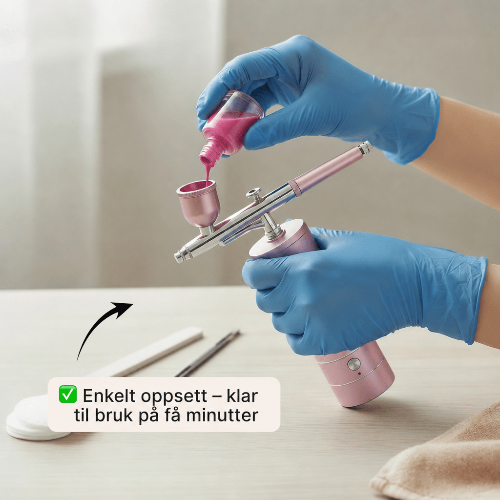 Airbrush – Bærbart kompressorsett - AVABeauty.no