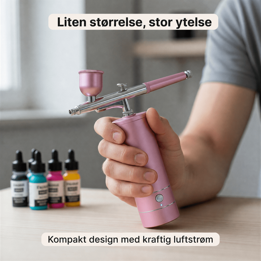 Airbrush – Bærbart kompressorsett - AVABeauty.no