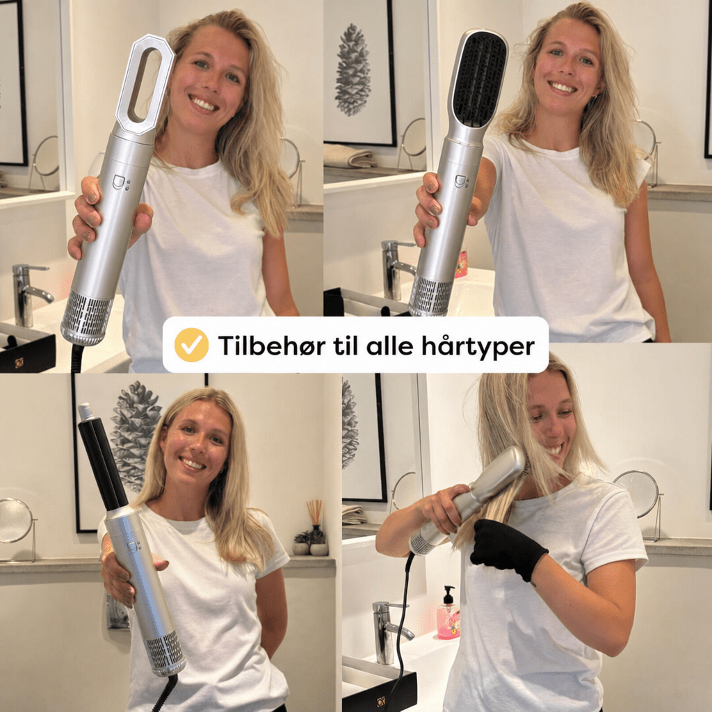 AirStyle Pro Multi - Styler – 6 - i - 1 AirStyler – Profesjonell hårstyler med ioneteknologi - AVABeauty.no