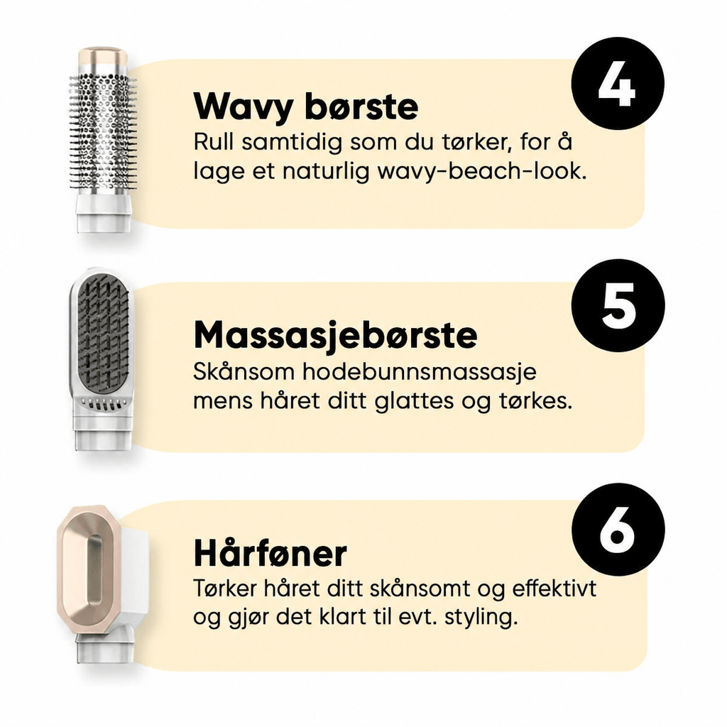 AirStyler Max Hårføner + PureNordic Dusjhode (BLACK FRIDAY PAKKETILBUD) - AVABeauty.no