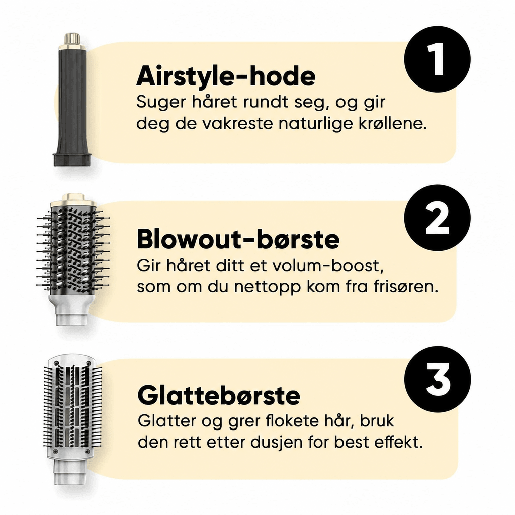 AirStyler Max Hårføner + PureNordic Dusjhode (BLACK FRIDAY PAKKETILBUD) - AVABeauty.no
