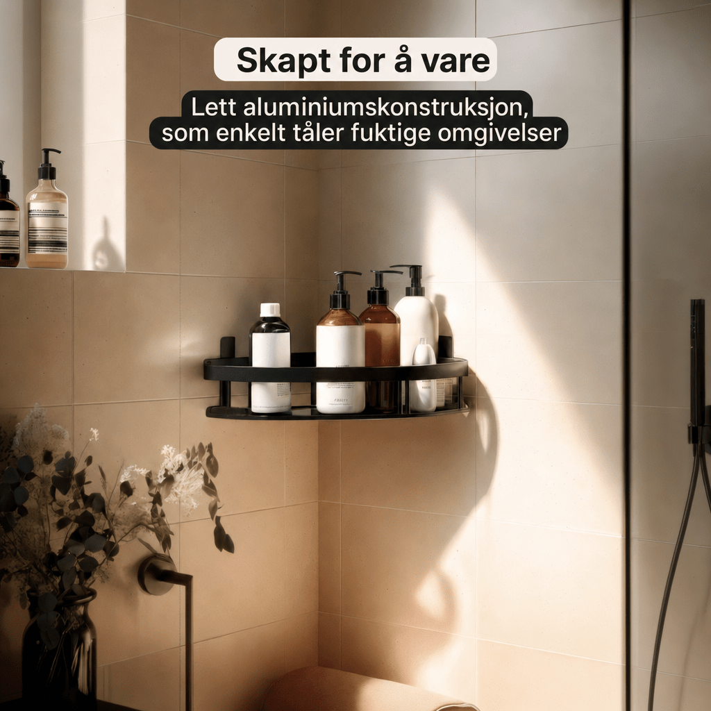 Baderomsorganisator i aluminium - AVABeauty.no