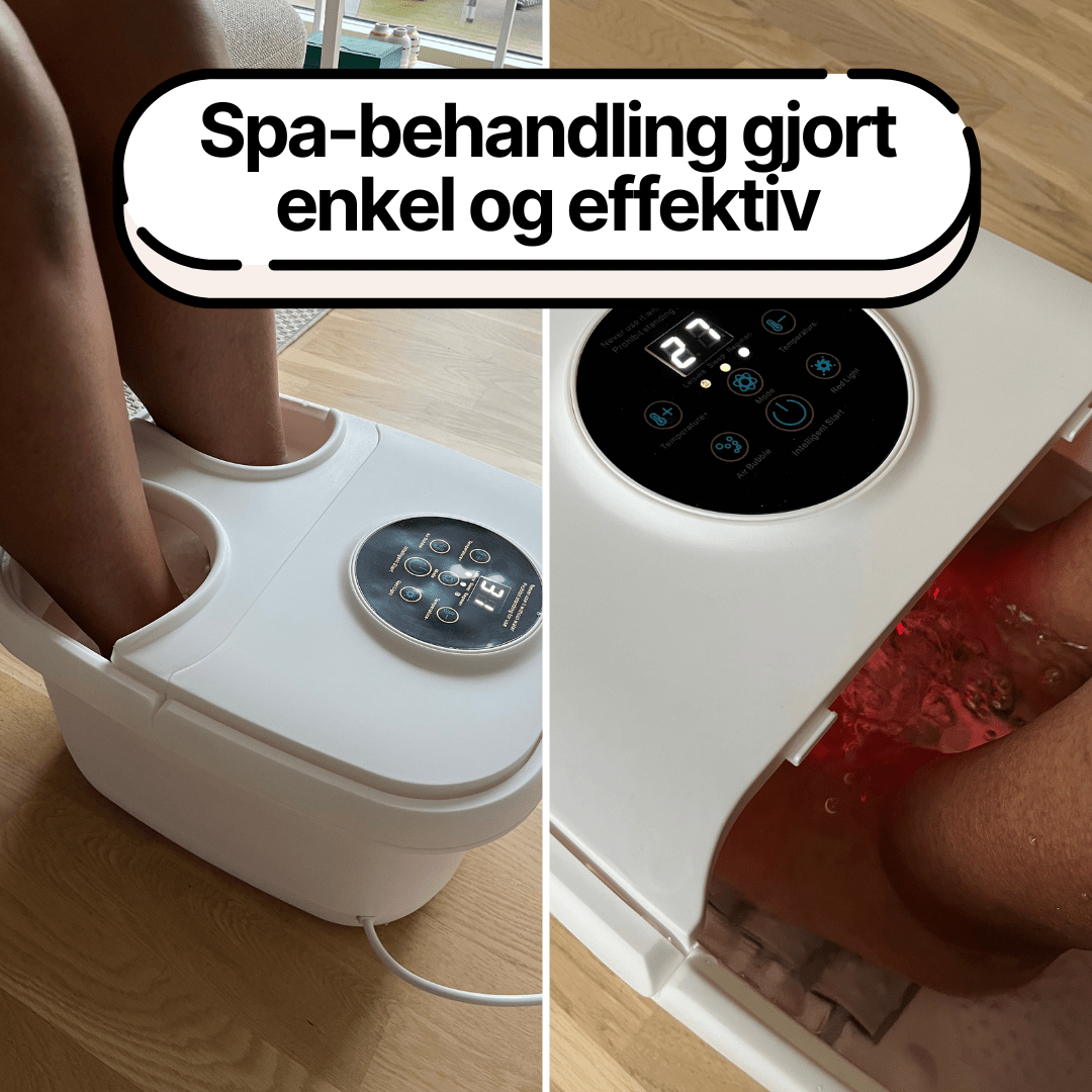 Bubble Spa – Elektrisk fotmassasjeapparat med boblebad - AVABeauty.no