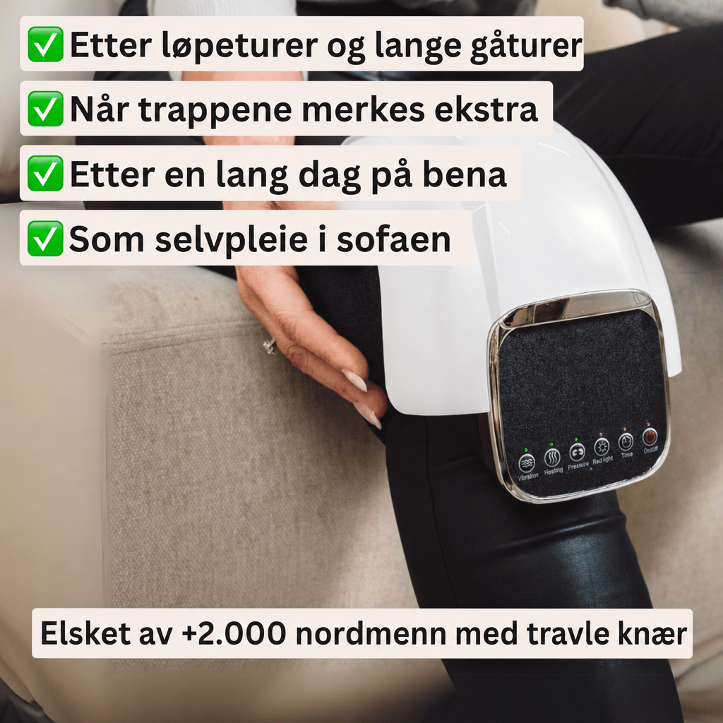 ComfortKnee™ Knemassasjeapparat - lindrer smerte og øker blodsirkulasjonen - AVABeauty.no