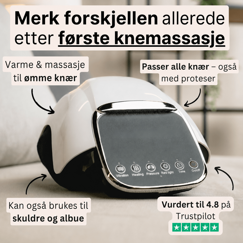 ComfortKnee™ Knemassasjeapparat - lindrer smerte og øker blodsirkulasjonen - AVABeauty.no