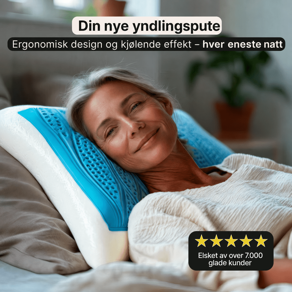 CoolPuten Curve – Den kjølende hodepute - AVABeauty.no
