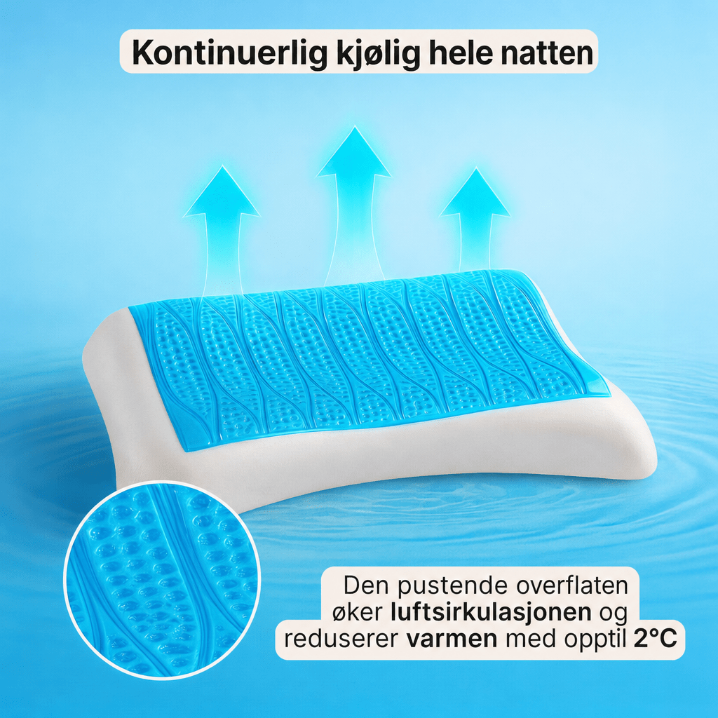 CoolPuten Curve – Den kjølende hodepute - AVABeauty.no