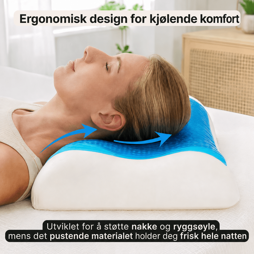 CoolPuten Curve – Den kjølende hodepute - AVABeauty.no
