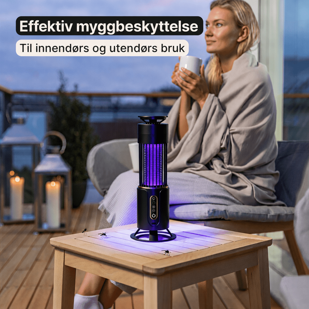 Elektrisk myggelampe – Utendørs myggfanger - AVABeauty.no