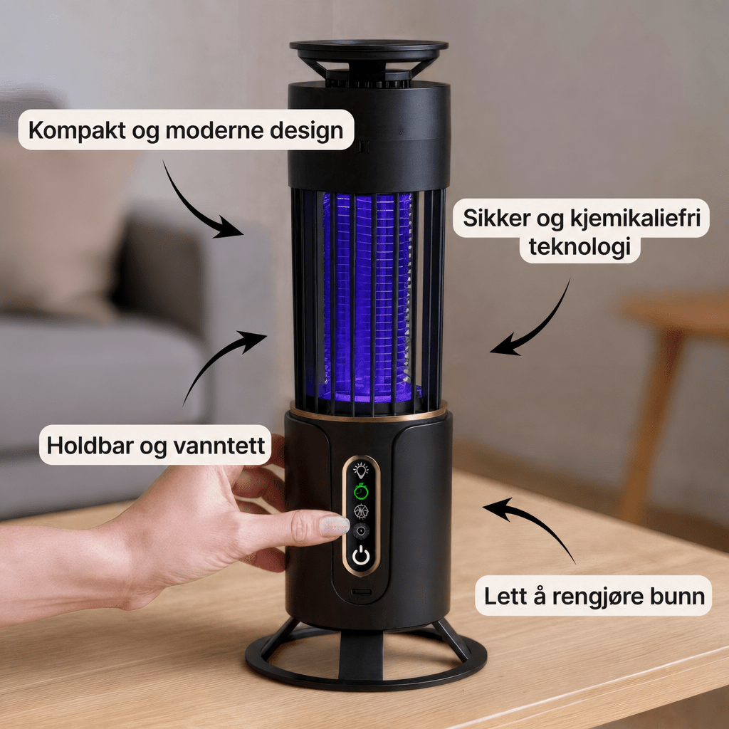 Elektrisk myggelampe – Utendørs myggfanger - AVABeauty.no