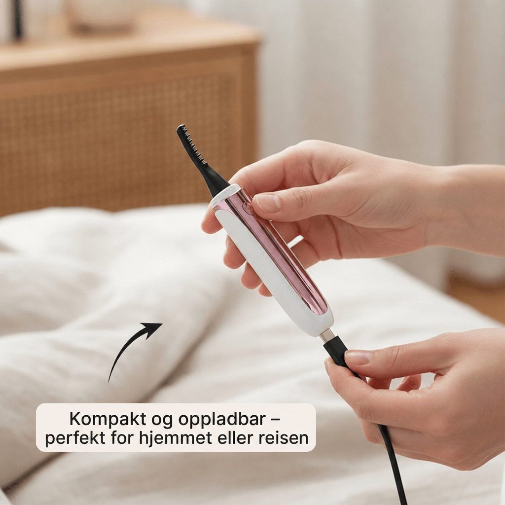 Elektrisk oppvarmet øyevippekroker Varig vippekroker Verktøy Naturlig intelligent temperaturkontroll Styling Make Up Øyevipper Krølle - AVABeauty.no