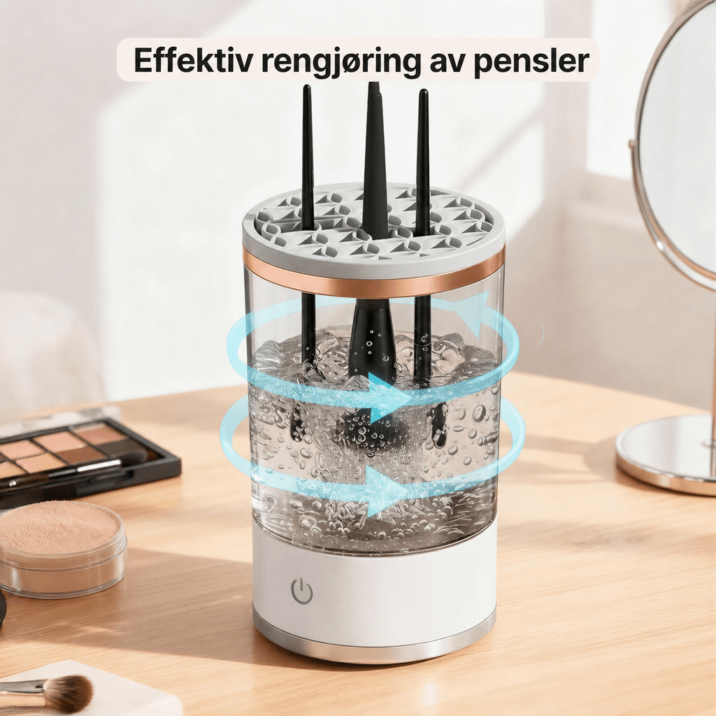 Elektrisk penselrenser – Automatisk rengjøring og tørking av makeuppensler - AVABeauty.no