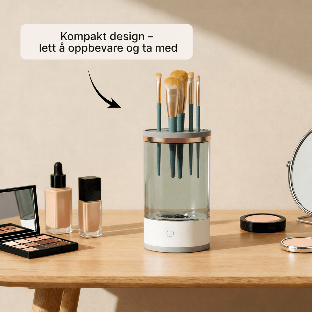 Elektrisk penselrenser – Automatisk rengjøring og tørking av makeuppensler - AVABeauty.no