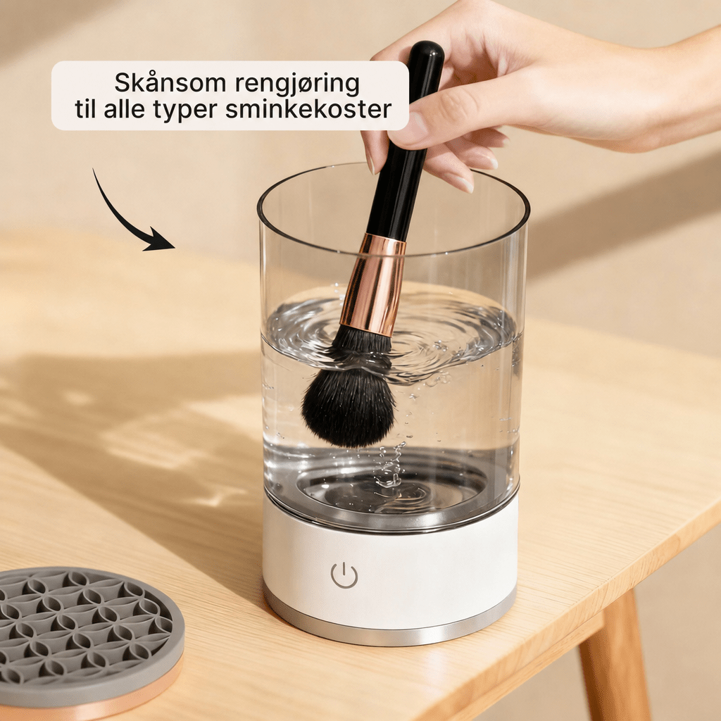 Elektrisk penselrenser – Automatisk rengjøring og tørking av makeuppensler - AVABeauty.no