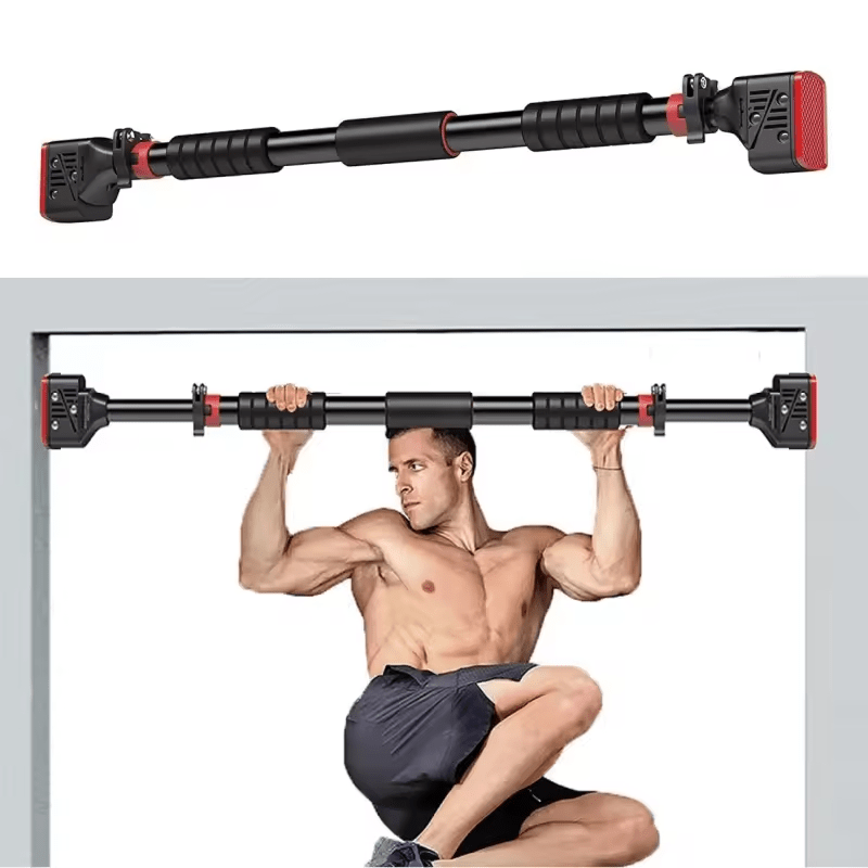 Fitness horisontal stang innendørs vegg pull-up enhet ingen stopp dør enkelt bar hjem fitness utstyr stretching hengende bar - AVABeauty.no