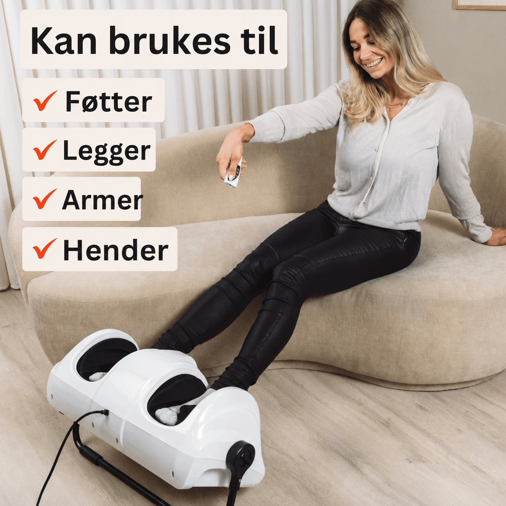 Fot - og leggmassasjeapparat med fjernkontroll - AVABeauty.no