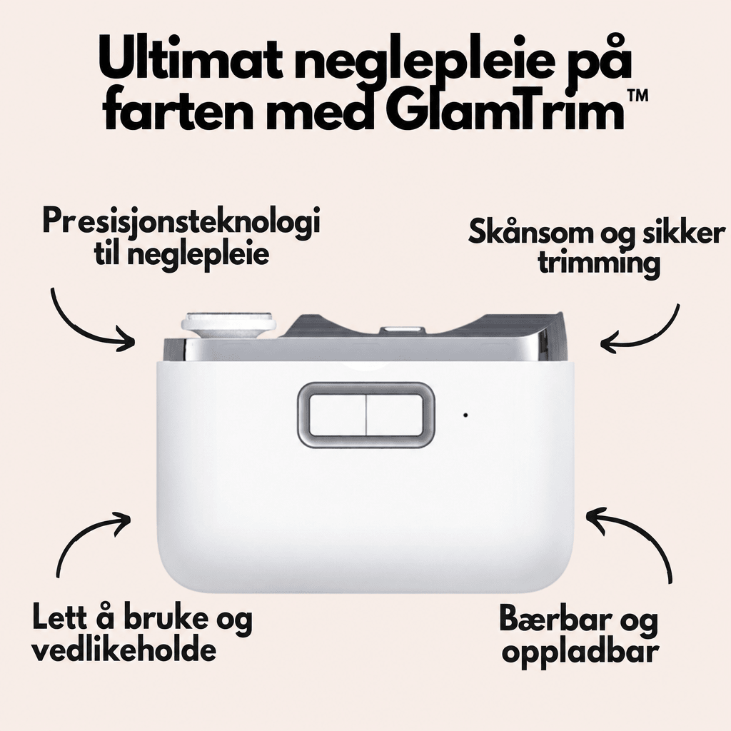 GlamTrim™ Elektrisk negleklipper - Få perfekt pleide negler med sikker og skånsom trimming - AVABeauty.no