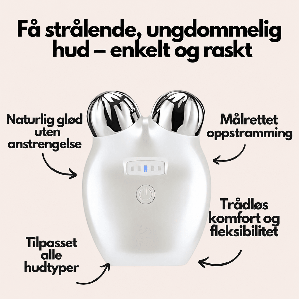 GlowSculpt EMS ansiktsmassasje – V - form løft med mikrostrøm og anti - age - effekt - AVABeauty.no