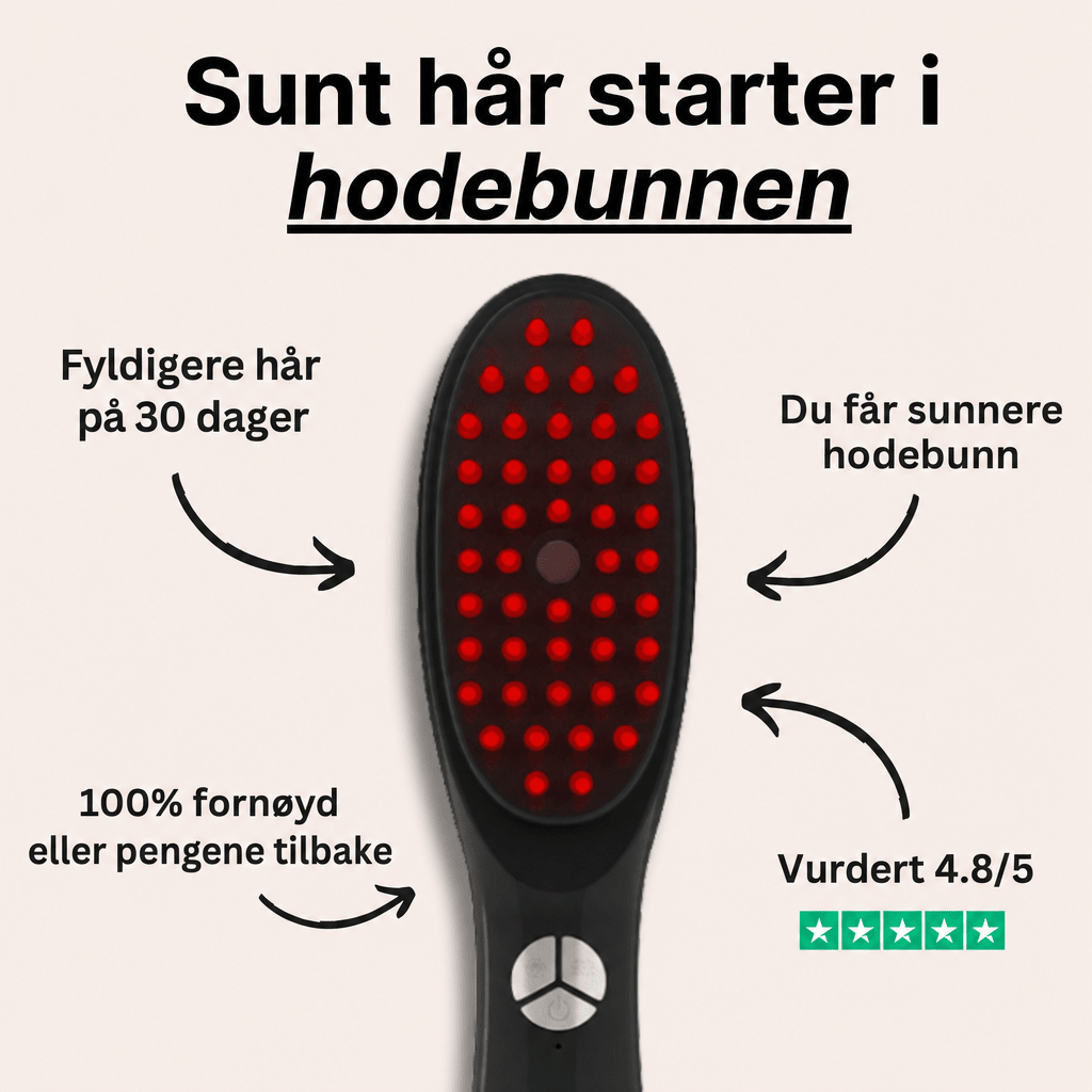 GrowBrush – 4 - i - 1 Terapeutisk Hårbørste - AVABeauty.no