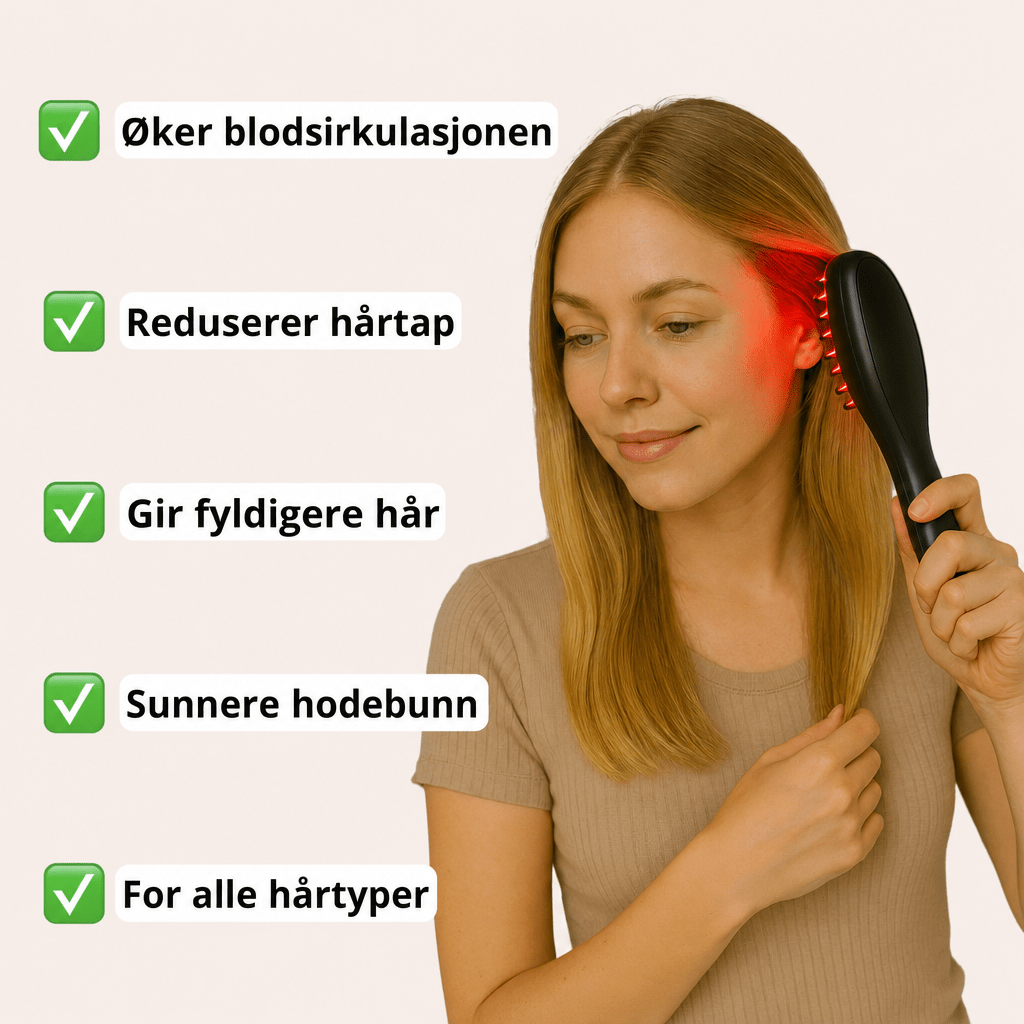 GrowBrush – 4 - i - 1 Terapeutisk Hårbørste - AVABeauty.no