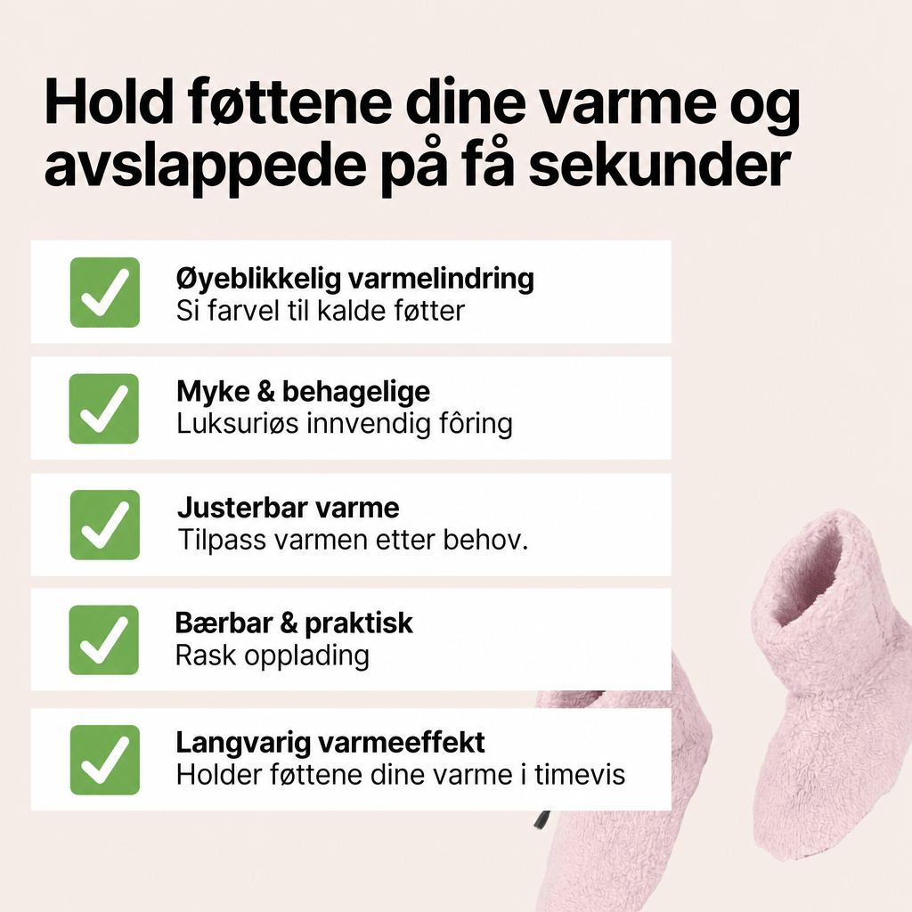 HeatCharge™ – Hurtigoppladbare varmesko - AVABeauty.no