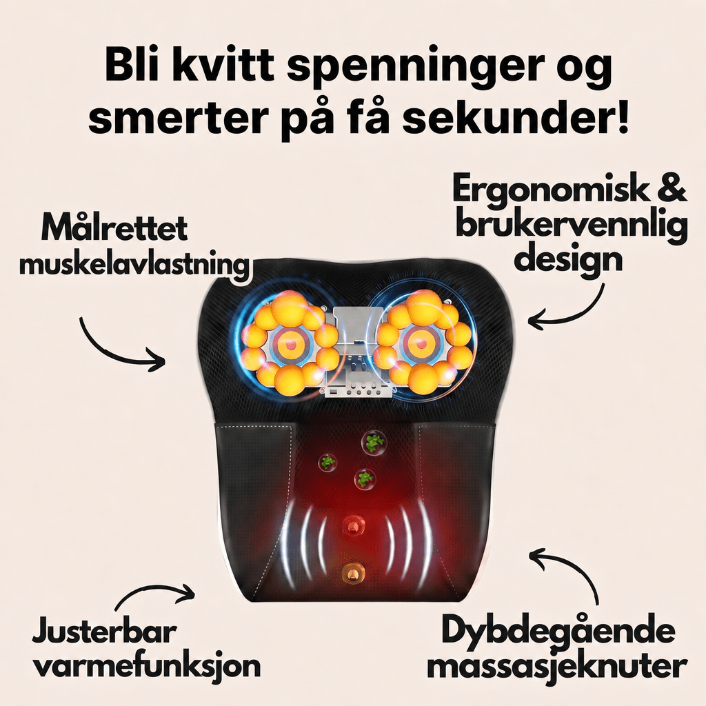 HeatFlow™ – Massasjepute med varme og vibrasjon - AVABeauty.no