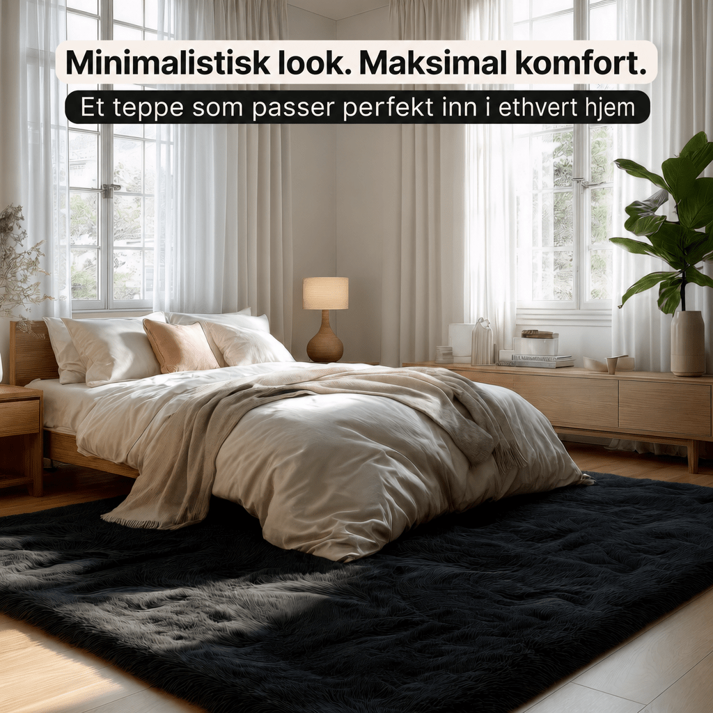 Luksuriøst Fluffy Teppe – Mykt og sklisikkert til enhver innredning - AVABeauty.no