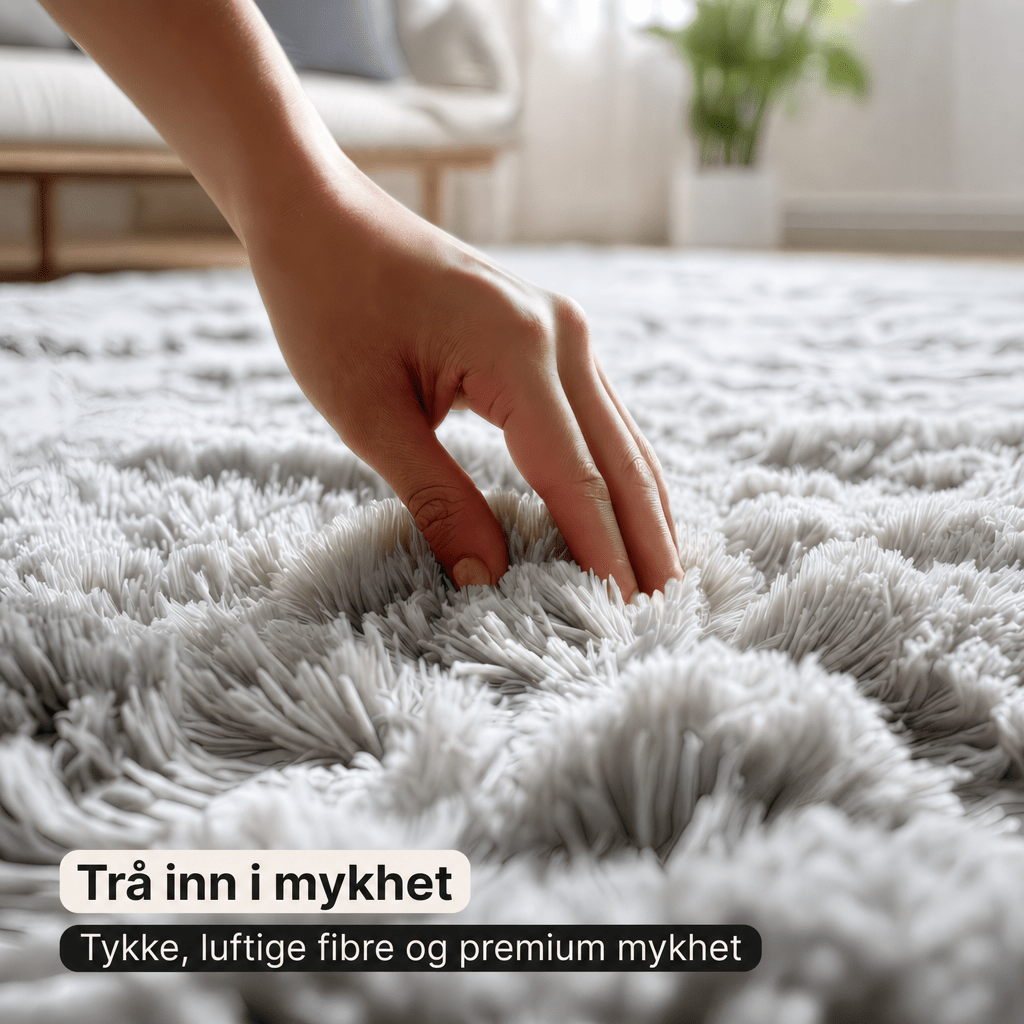 Luksuriøst Fluffy Teppe – Mykt og sklisikkert til enhver innredning - AVABeauty.no