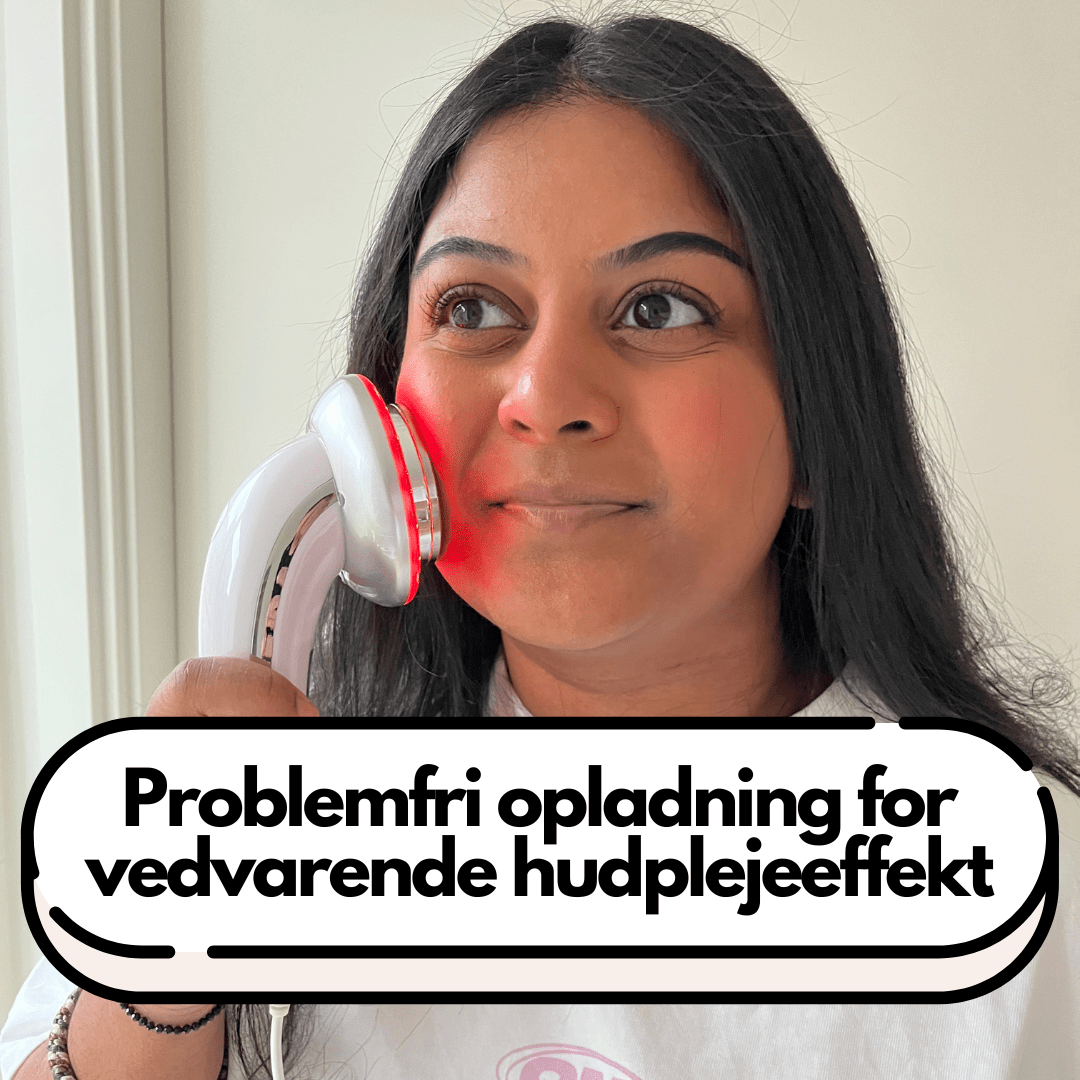 LumiTone 8 - i - 1 EMS ansiktsmassasjeapparat med rødtlysterapi - AVABeauty.no