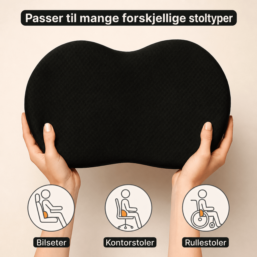 Memory foam setepute til bil - AVABeauty.no