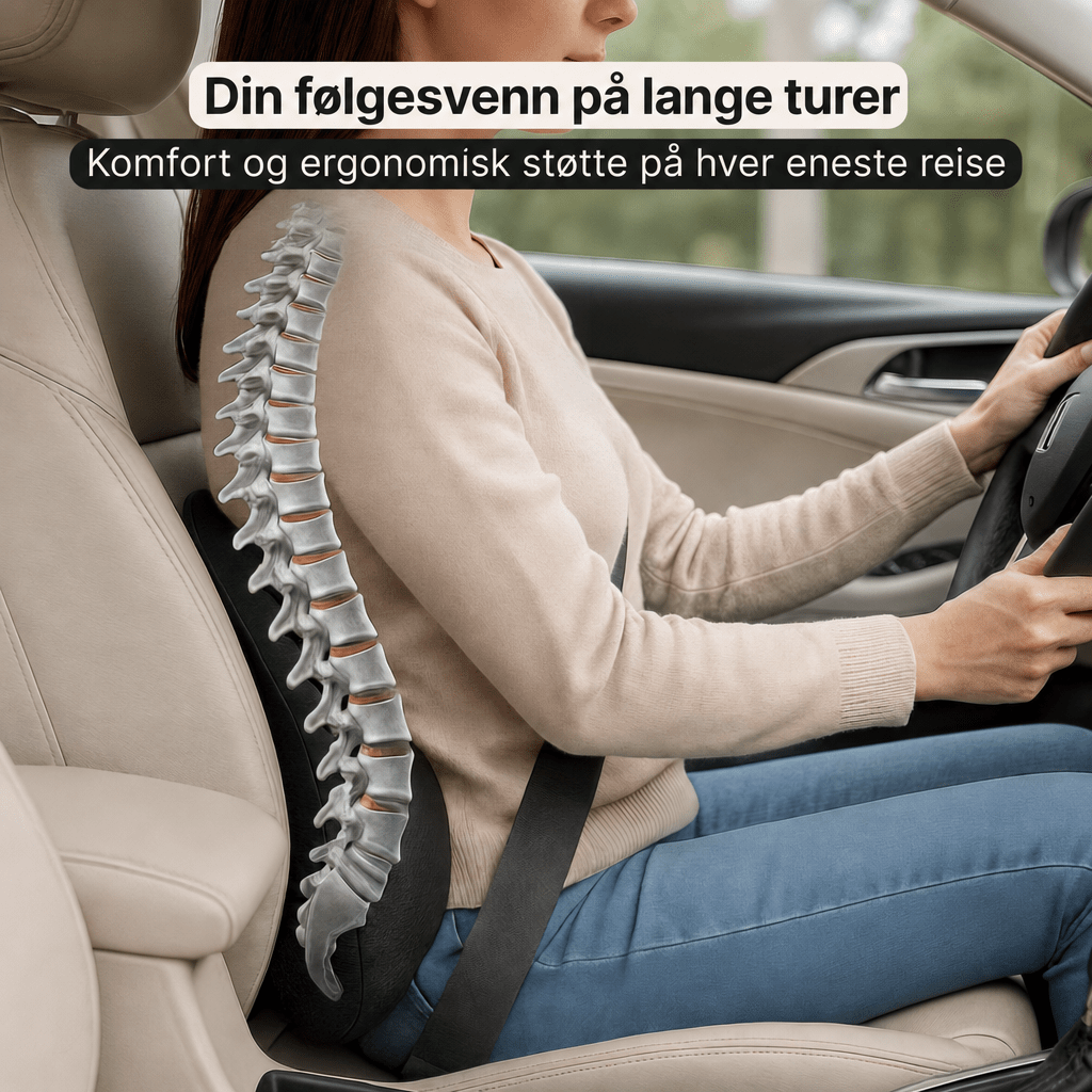 Memory foam setepute til bil - AVABeauty.no