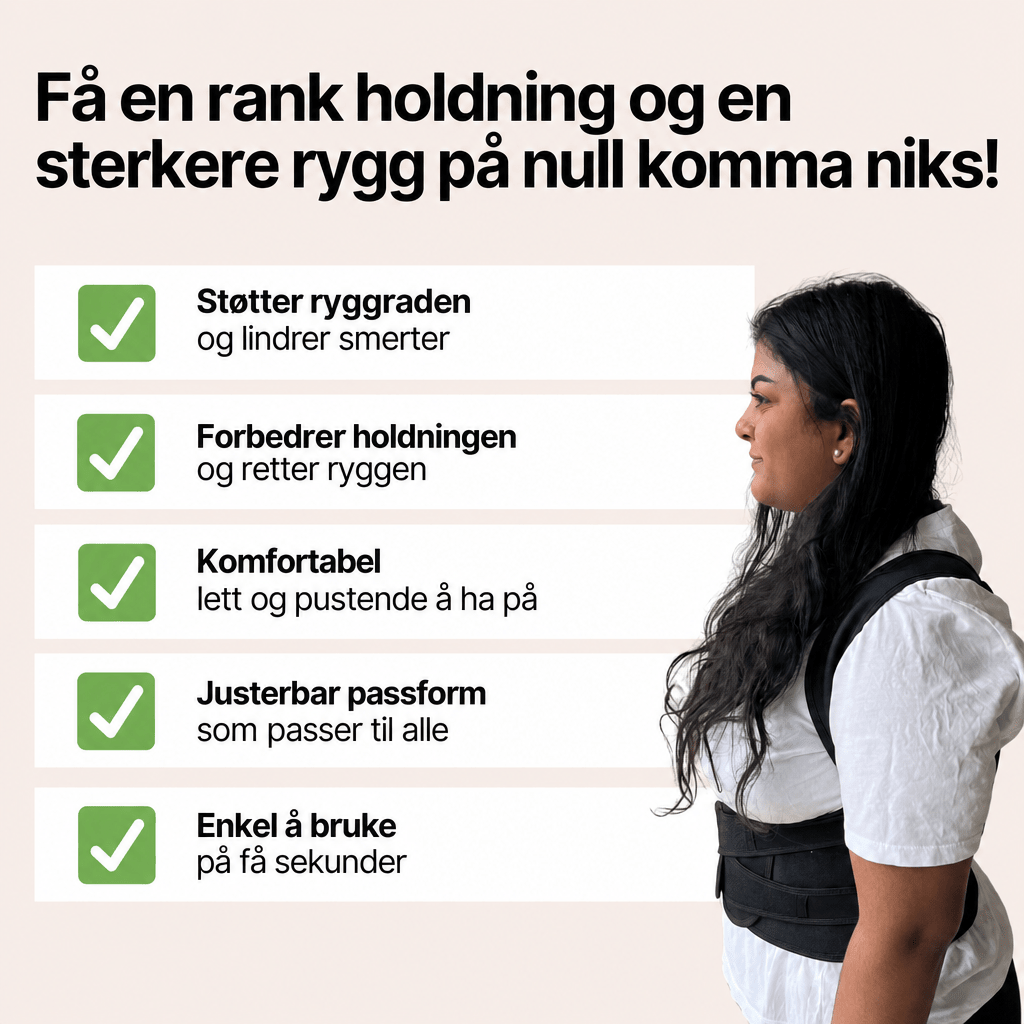 PosturePro+ – Din perfekte støtte for en sunn rygg og riktig holdning - AVABeauty.no